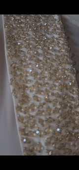 Exclusive Beaded Abaya with Pleated Sleeve Design and beadwork