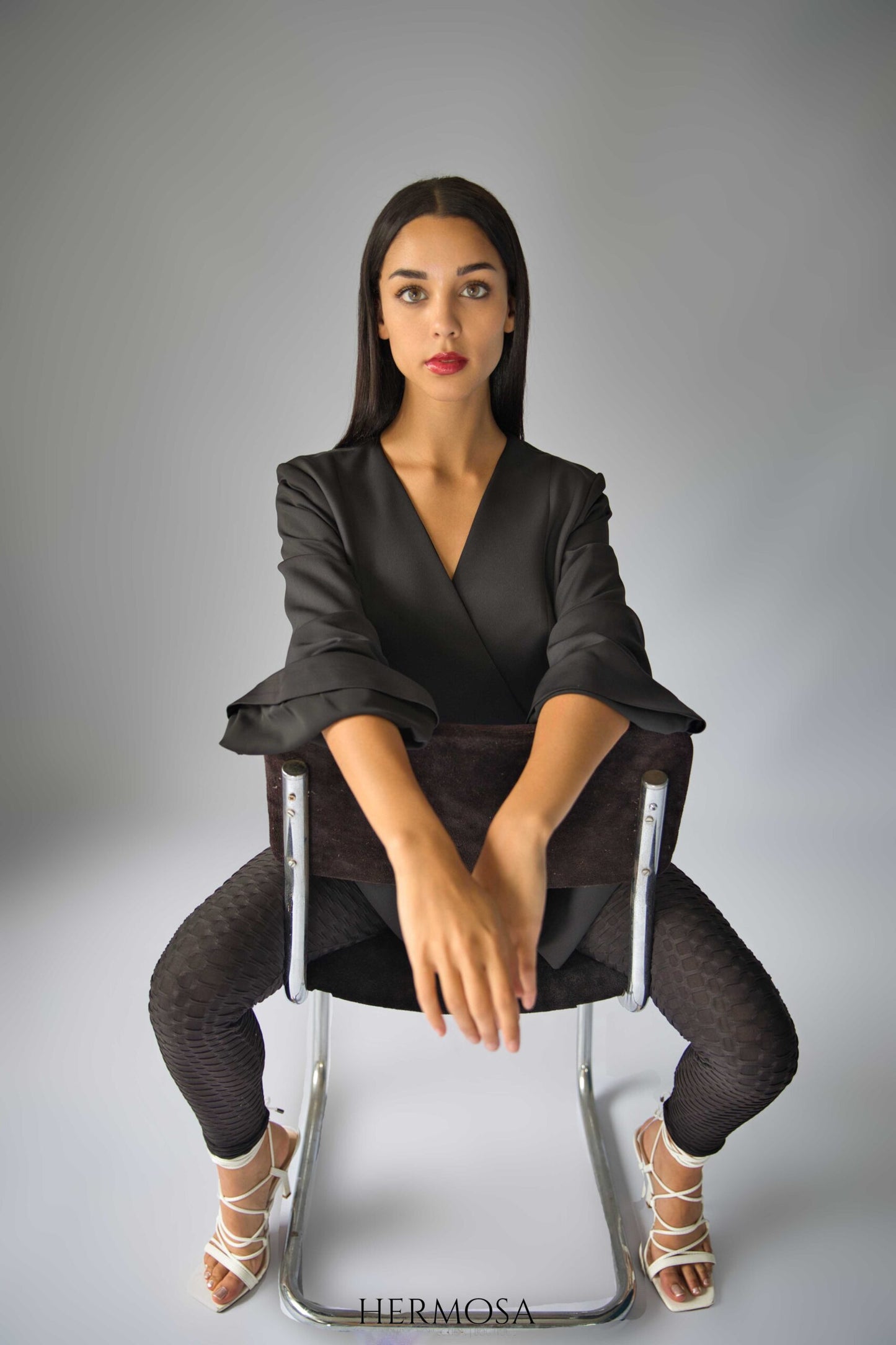 Exclusive Black Wrap Blazer