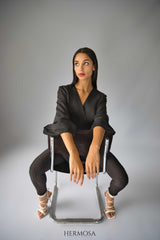 Exclusive Black Wrap Blazer