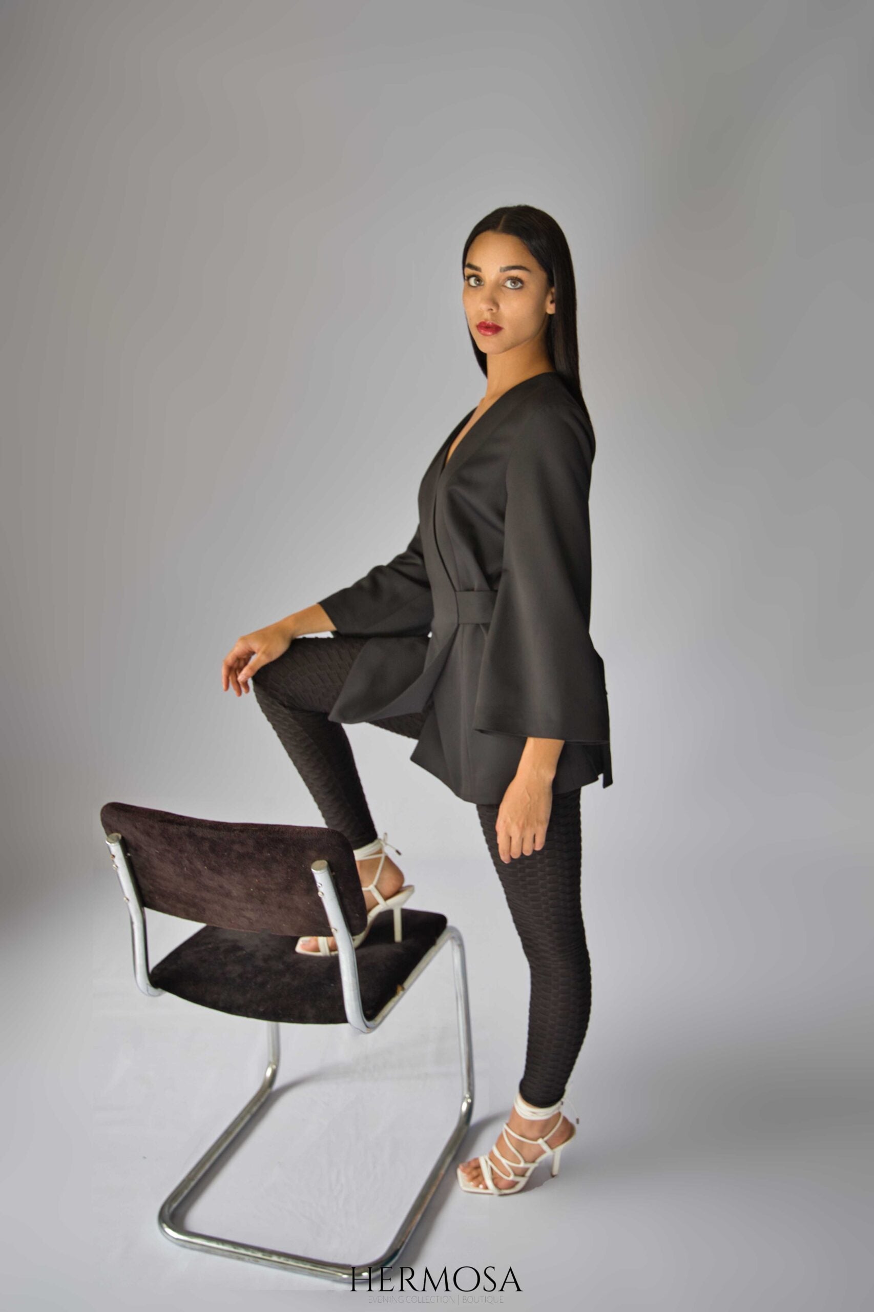 Exclusive Black Wrap Blazer