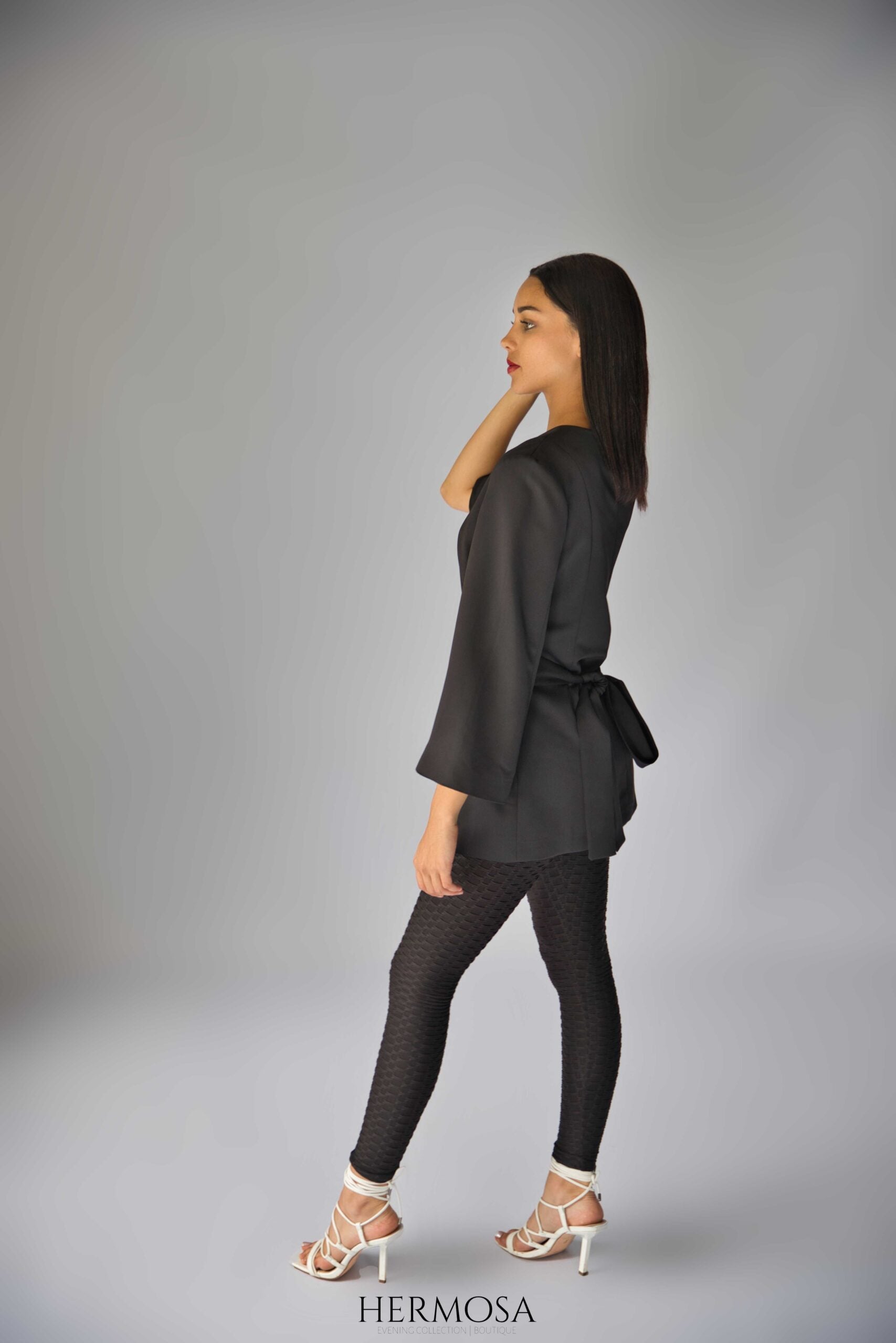 Exclusive Black Wrap Blazer