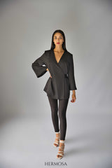 Exclusive Black Wrap Blazer