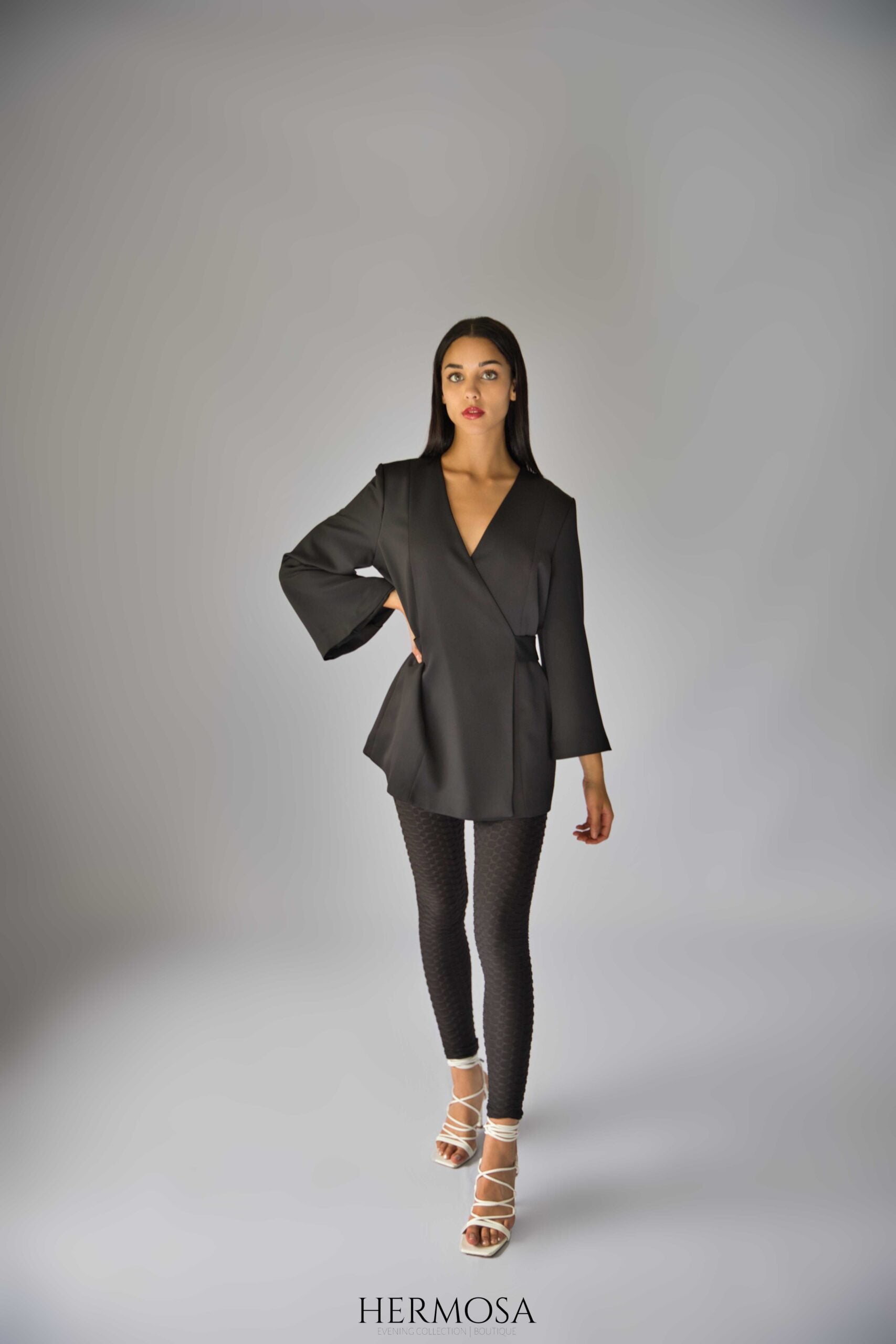 Exclusive Black Wrap Blazer