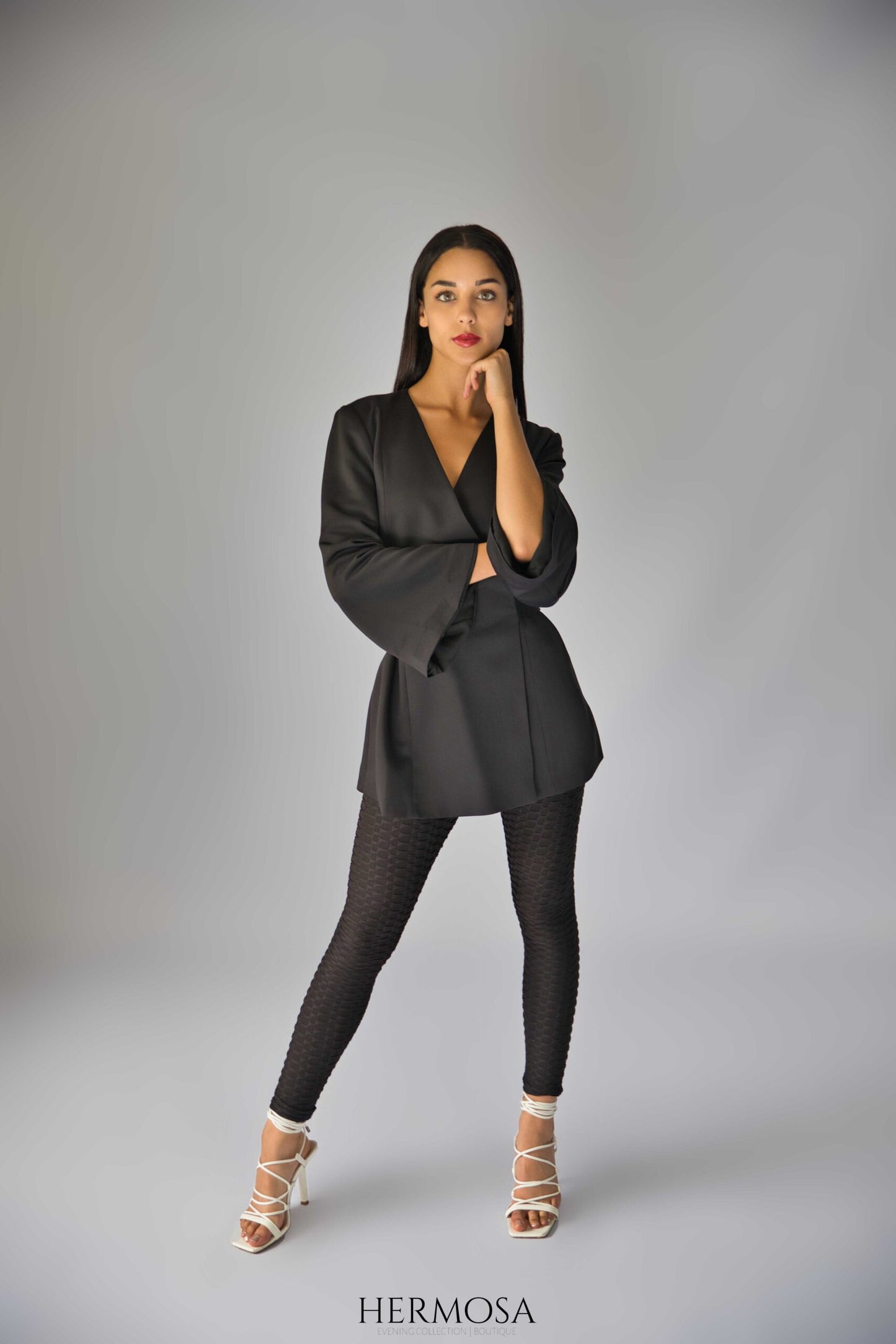 Exclusive Black Wrap Blazer