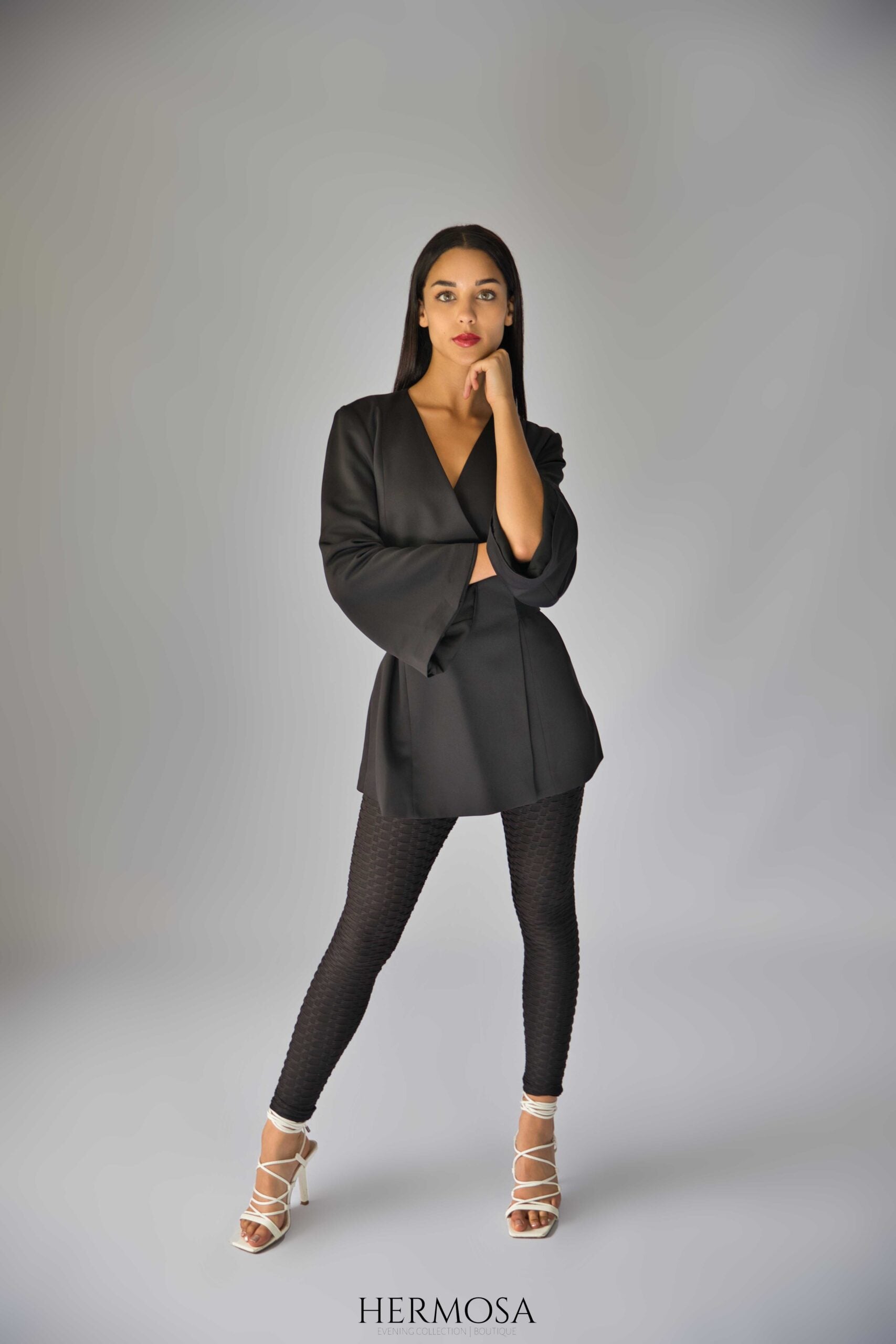 Exclusive Black Wrap Blazer
