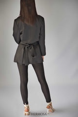 Exclusive Black Wrap Blazer