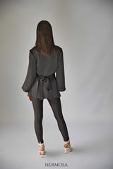 Exclusive Black Wrap Blazer