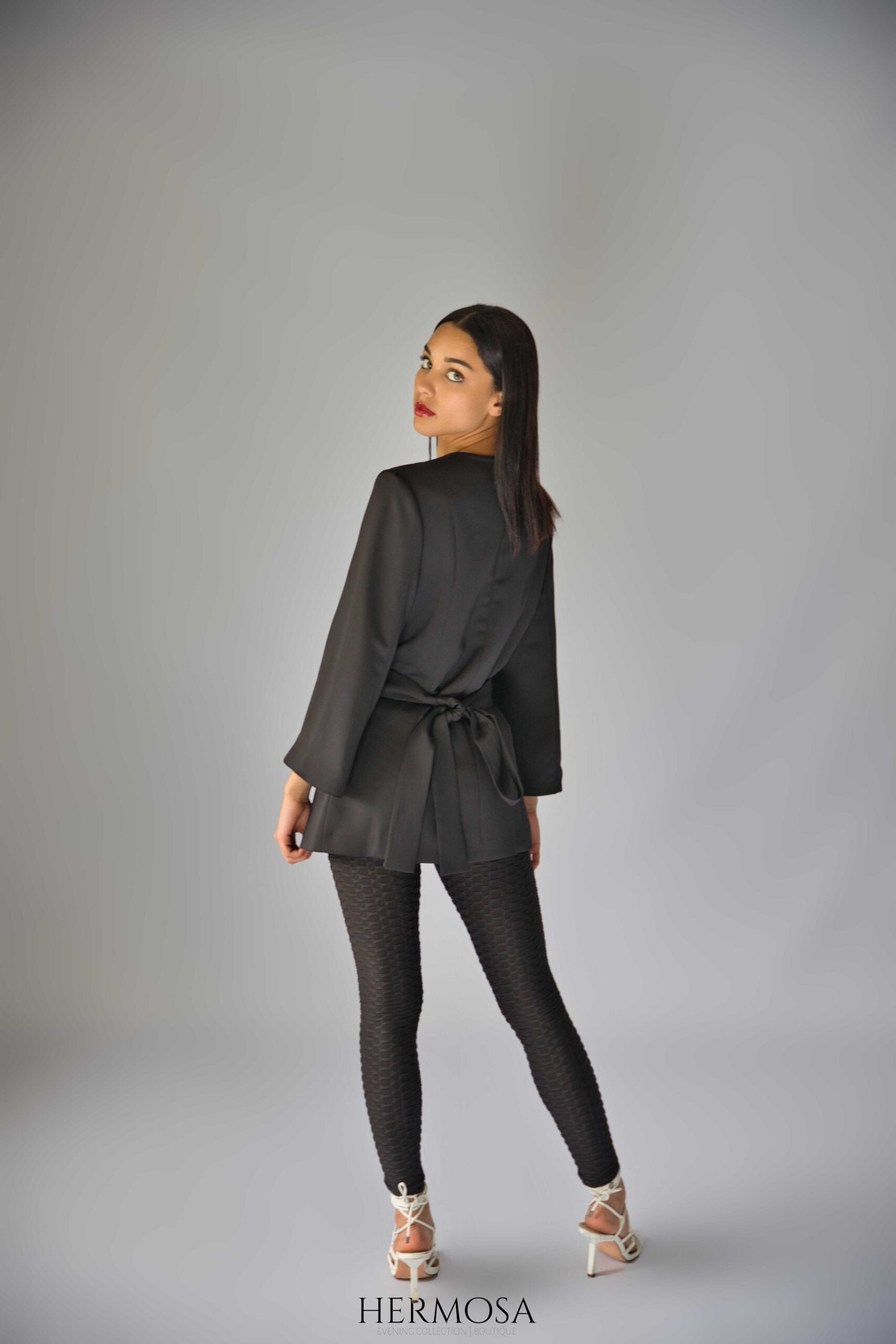 Exclusive Black Wrap Blazer