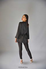 Exclusive Black Wrap Blazer
