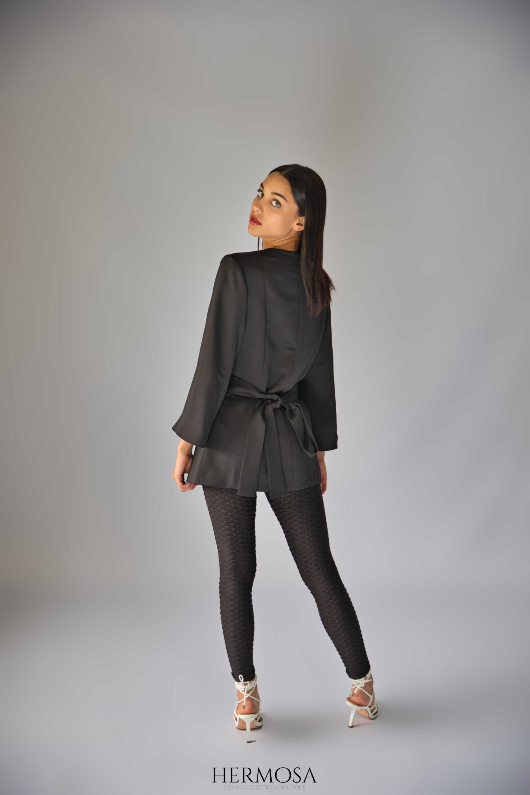 Exclusive Black Wrap Blazer