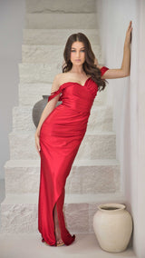 Red Mermaid Evening Dress