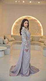 Haute Couture Evening Gown With Beaded Appliquè Detail