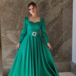 Exclusive Emerald Green Jeweled Dress